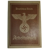 3rd Reich employment record book - printery worker